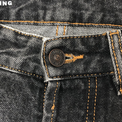 【中古品】【メンズ】 DIESEL ディーゼル D-RISE DENIM PANTS デニムパンツ Gパン ジーンズ ダメージ加工 ボトムス 古着 152-261022-rs-06-fur サイズ：28 カラー：ブラックインディゴ 万代Net店