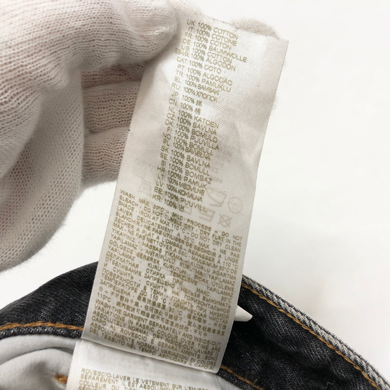 【中古品】【メンズ】 DIESEL ディーゼル D-RISE DENIM PANTS デニムパンツ Gパン ジーンズ ダメージ加工 ボトムス 古着 152-261022-rs-06-fur サイズ：28 カラー：ブラックインディゴ 万代Net店