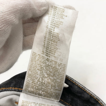 【中古品】【メンズ】 DIESEL ディーゼル D-RISE DENIM PANTS デニムパンツ Gパン ジーンズ ダメージ加工 ボトムス 古着 152-261022-rs-06-fur サイズ：28 カラー：ブラックインディゴ 万代Net店