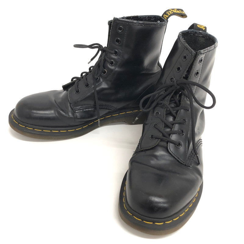 【現状渡し品】【メンズ】 DR.MARTENS ドクターマーチン 1460 8EYE BOOT レザー ブーツ シューズ 靴 164-260512-rs-06-fur サイズ：UK9 (日本サイズ 27.5cm相当) カラー：ブラック 万代Net店