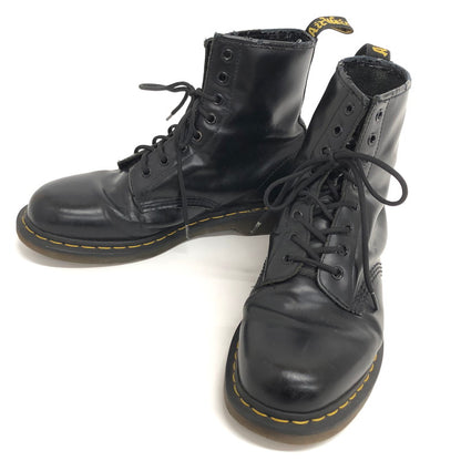 【現状渡し品】【メンズ】 DR.MARTENS ドクターマーチン 1460 8EYE BOOT レザー ブーツ シューズ 靴 164-260512-rs-06-fur サイズ：UK9 (日本サイズ 27.5cm相当) カラー：ブラック 万代Net店