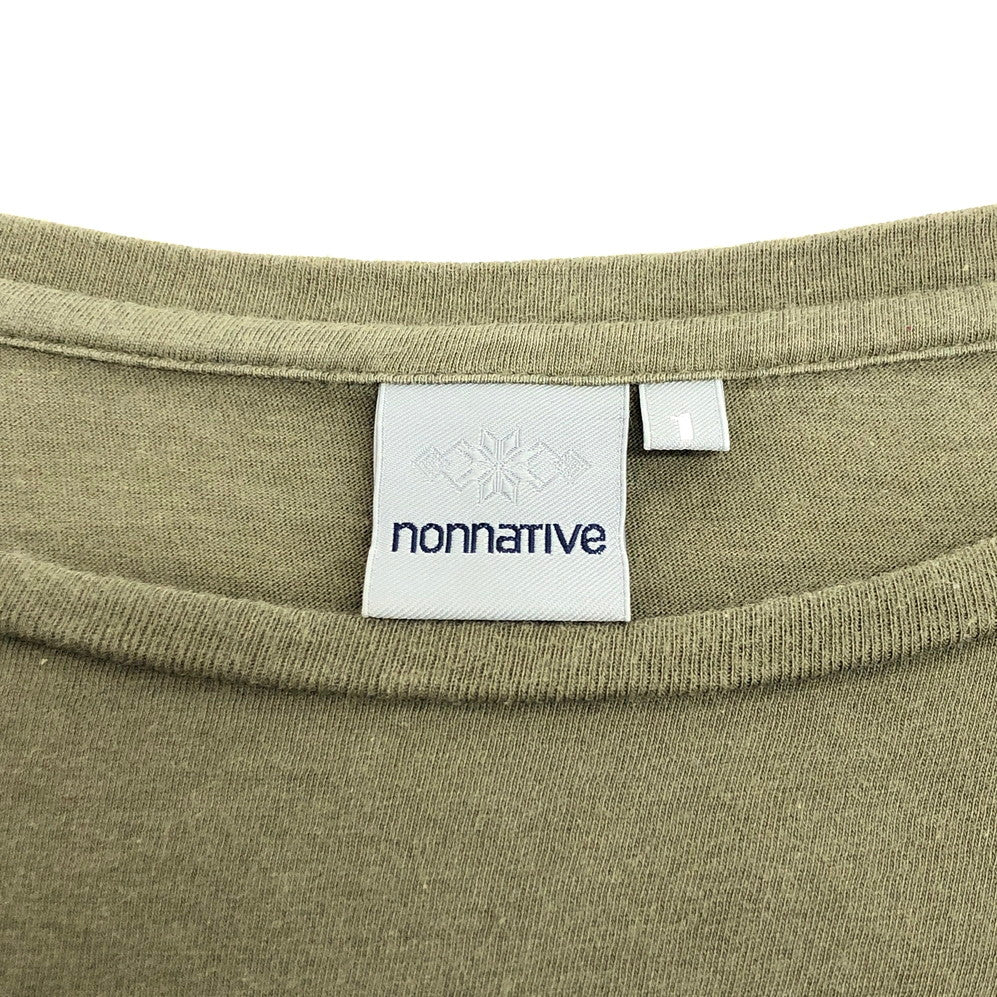 【現状渡し品】【メンズ】 nonnative ノンネイティブ S/S TEE 半袖 Tシャツ トップス アメカジ系 145-251204-yu-03-fur サイズ：1 カラー：カーキ系 万代Net店
