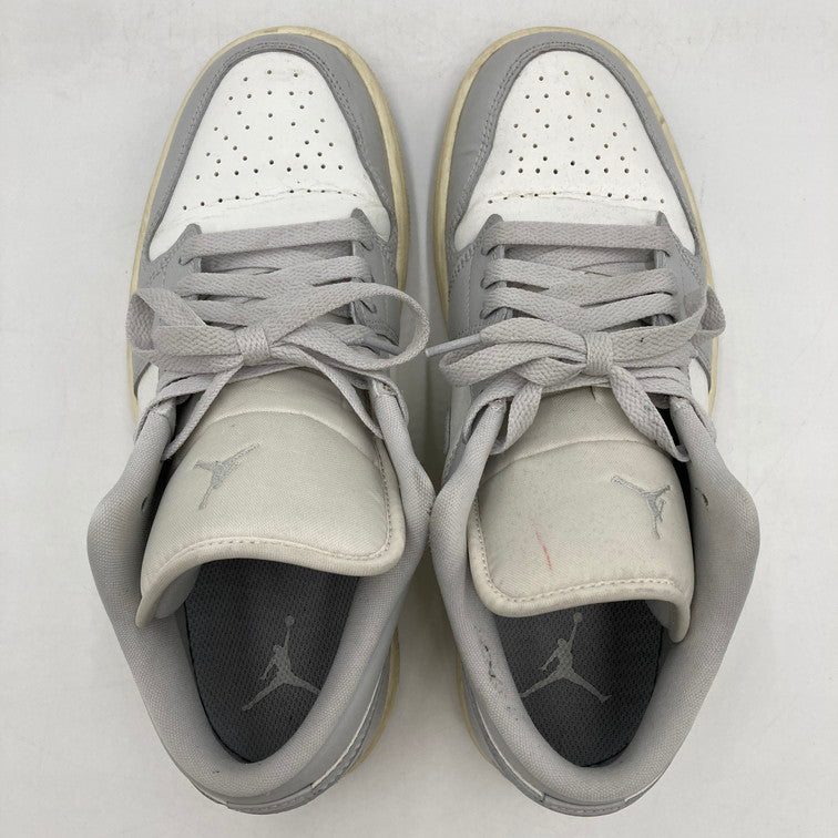 【中古品】【レディース】 NIKE ナイキ 箱無し DC0774-103 WOMEN’S AIR JORDAN １ LOW 靴 スニーカー 160-250616-NS-23-iwa サイズ：26.5cm カラー：ホワイト グレー 万代Net店