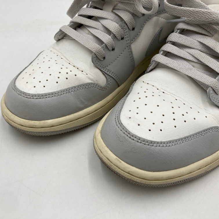【中古品】【レディース】 NIKE ナイキ 箱無し DC0774-103 WOMEN’S AIR JORDAN １ LOW 靴 スニーカー 160-250616-NS-23-iwa サイズ：26.5cm カラー：ホワイト グレー 万代Net店