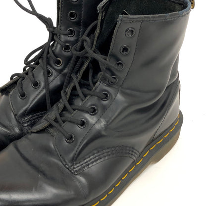 【現状渡し品】【メンズ】 DR.MARTENS ドクターマーチン 1460 8EYE BOOT レザー ブーツ シューズ 靴 164-260512-rs-06-fur サイズ：UK9 (日本サイズ 27.5cm相当) カラー：ブラック 万代Net店