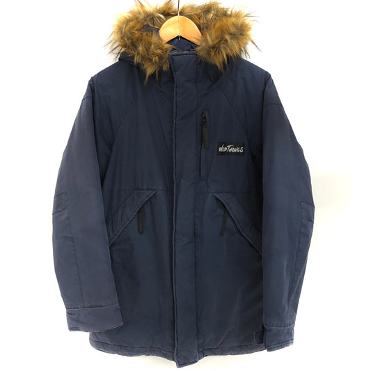 【現状渡し品】【メンズ】 WILDTHINGS ワイルドシングス ダウンジャケット アウトドア 144-251204-yu-04-fur サイズ：L カラー：ネイビー系 万代Net店