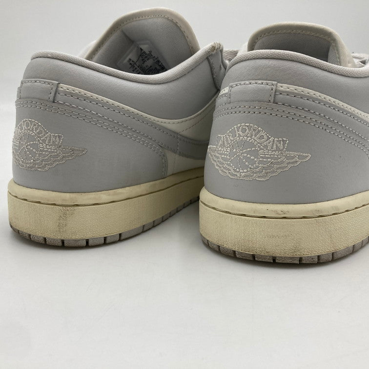 【中古品】【レディース】 NIKE ナイキ 箱無し DC0774-103 WOMEN’S AIR JORDAN １ LOW 靴 スニーカー 160-250616-NS-23-iwa サイズ：26.5cm カラー：ホワイト グレー 万代Net店