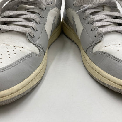 【中古品】【レディース】 NIKE ナイキ 箱無し DC0774-103 WOMEN’S AIR JORDAN １ LOW 靴 スニーカー 160-250616-NS-23-iwa サイズ：26.5cm カラー：ホワイト グレー 万代Net店