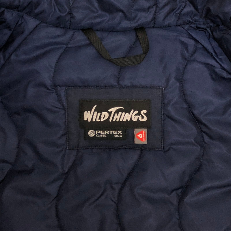 【現状渡し品】【メンズ】 WILDTHINGS ワイルドシングス ダウンジャケット アウトドア 144-251204-yu-04-fur サイズ：L カラー：ネイビー系 万代Net店