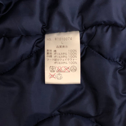 【現状渡し品】【メンズ】 WILDTHINGS ワイルドシングス ダウンジャケット アウトドア 144-251204-yu-04-fur サイズ：L カラー：ネイビー系 万代Net店