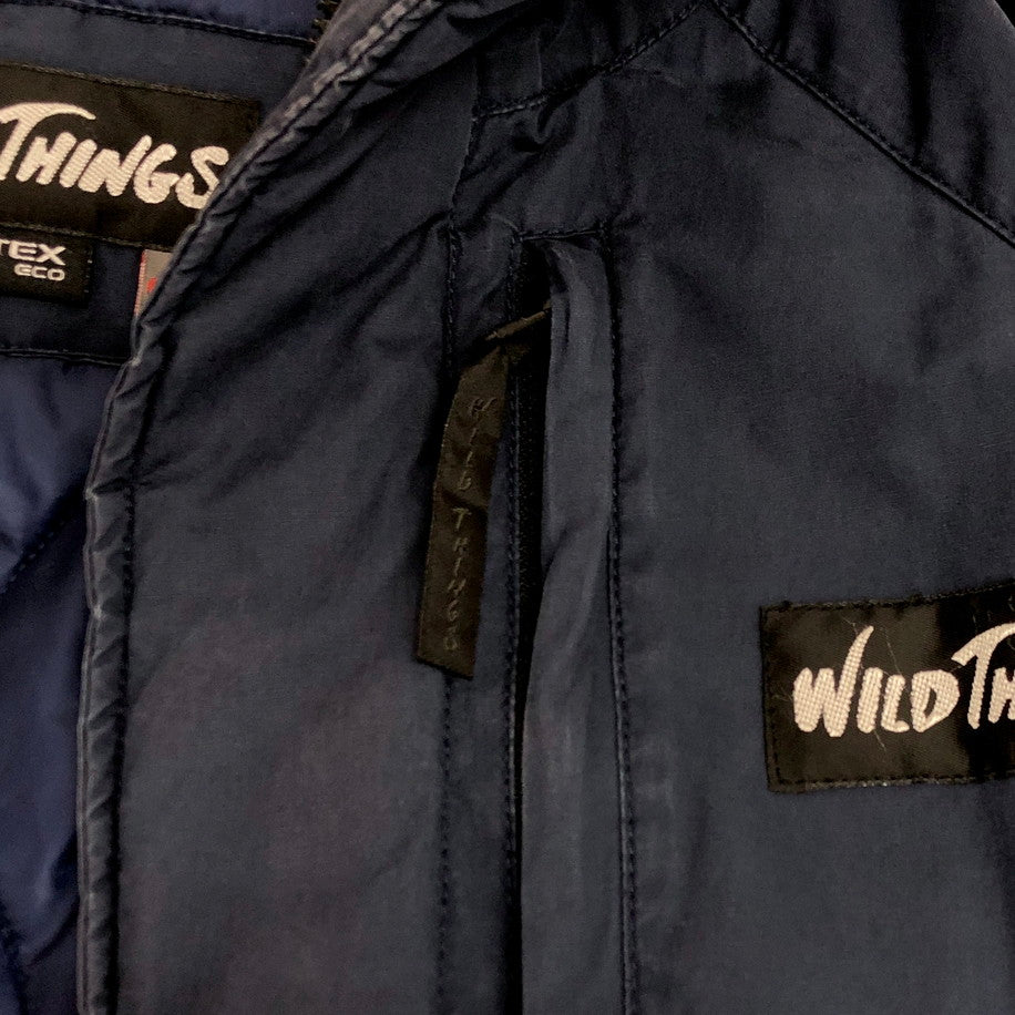 【現状渡し品】【メンズ】 WILDTHINGS ワイルドシングス ダウンジャケット アウトドア 144-251204-yu-04-fur サイズ：L カラー：ネイビー系 万代Net店
