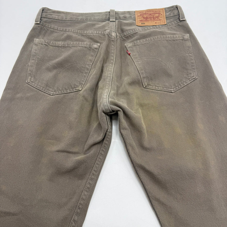 【中古品】【メンズ】 LEVI'S リーバイス 90S 501 DENIM PANT 501-0175 95年製 刻印552 デニムパンツ ボトムス 157-260621-sa-02-fur サイズ：32×32 カラー：ブラウン 万代Net店