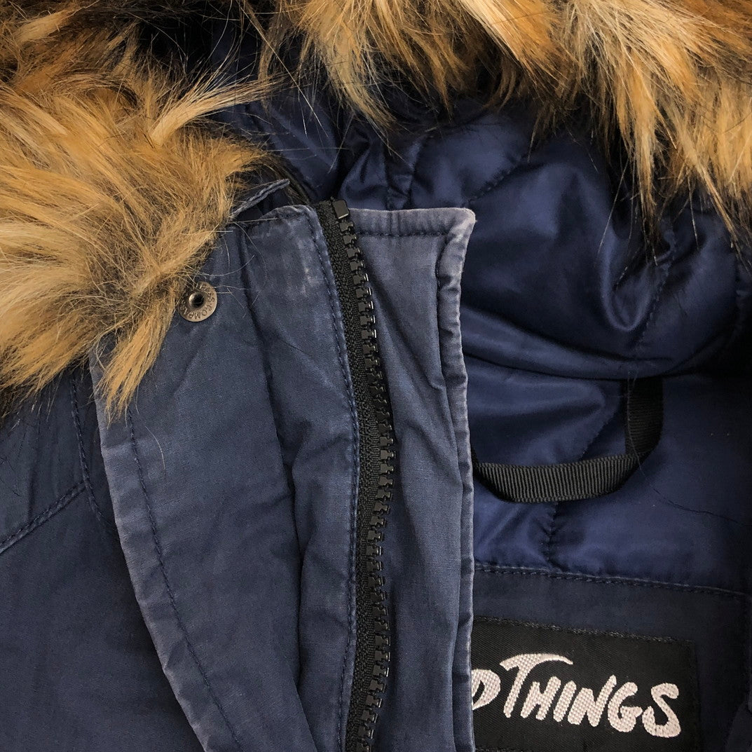 【現状渡し品】【メンズ】 WILDTHINGS ワイルドシングス ダウンジャケット アウトドア 144-251204-yu-04-fur サイズ：L カラー：ネイビー系 万代Net店