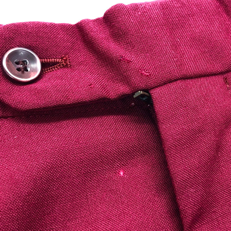 【ジャンク品】【メンズ】 REDPOINT レッドポイント スラックスパンツ カラーパンツ ズボン ボトムス 157-240919-rs-02-fur サイズ：27 カラー：ボルドー・ワイン系 万代Net店