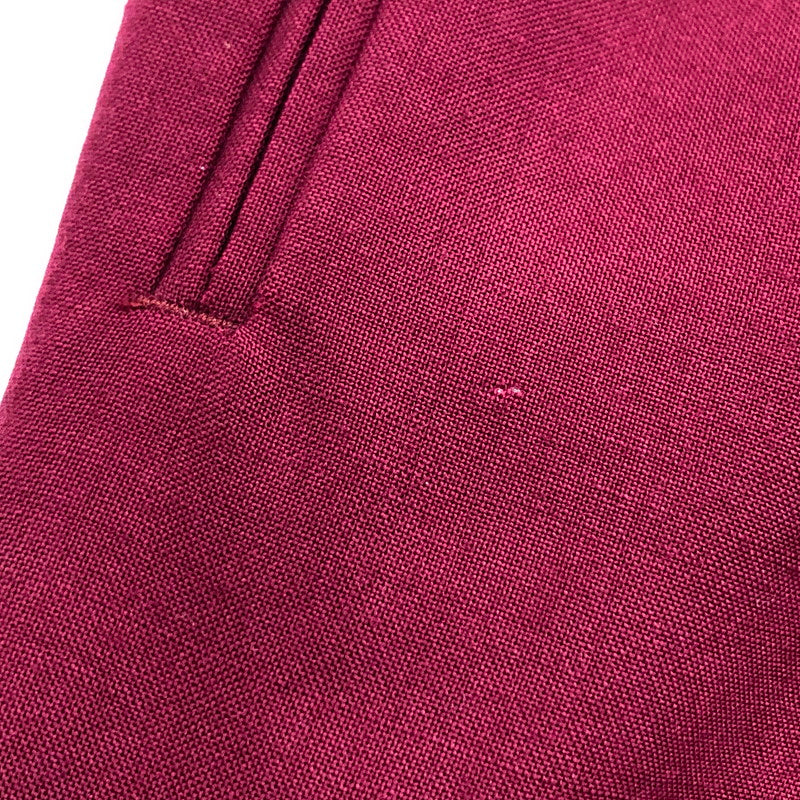 【ジャンク品】【メンズ】 REDPOINT レッドポイント スラックスパンツ カラーパンツ ズボン ボトムス 157-240919-rs-02-fur サイズ：27 カラー：ボルドー・ワイン系 万代Net店