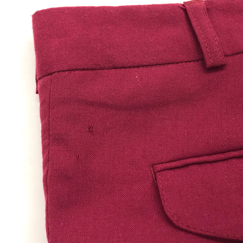 【ジャンク品】【メンズ】 REDPOINT レッドポイント スラックスパンツ カラーパンツ ズボン ボトムス 157-240919-rs-02-fur サイズ：27 カラー：ボルドー・ワイン系 万代Net店