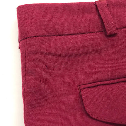 【ジャンク品】【メンズ】 REDPOINT レッドポイント スラックスパンツ カラーパンツ ズボン ボトムス 157-240919-rs-02-fur サイズ：27 カラー：ボルドー・ワイン系 万代Net店