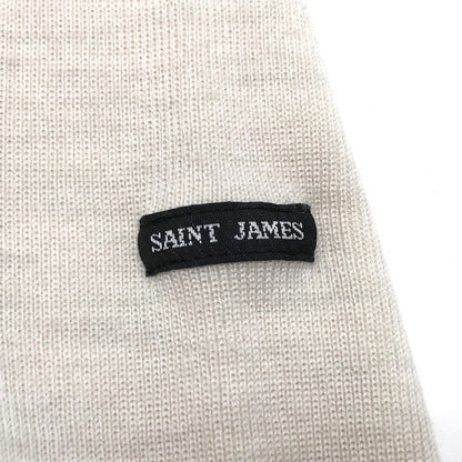 【中古品】【レディース】 SAINT JAMES セントジェームス ダブルフェースセーター 無地 長袖 トップス 170-260217-rs-02-fur サイズ：SM カラー：アイボリー系 万代Net店