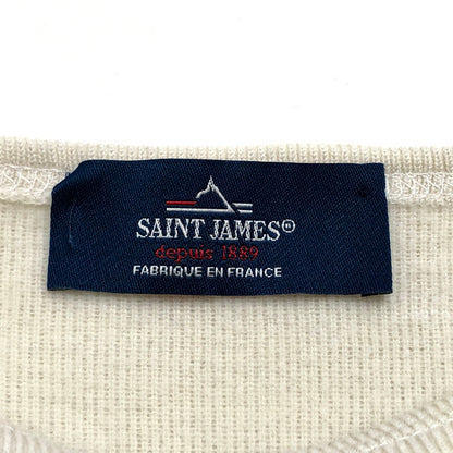【中古品】【レディース】 SAINT JAMES セントジェームス ダブルフェースセーター 無地 長袖 トップス 170-260217-rs-02-fur サイズ：SM カラー：アイボリー系 万代Net店