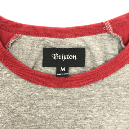 【中古品】【メンズ】 BRIXTON ブリクストン S/S TEE 半袖 Tシャツ トップス インポート系 141-251204-yu-07-fur サイズ：M カラー：レッド/グレー 万代Net店