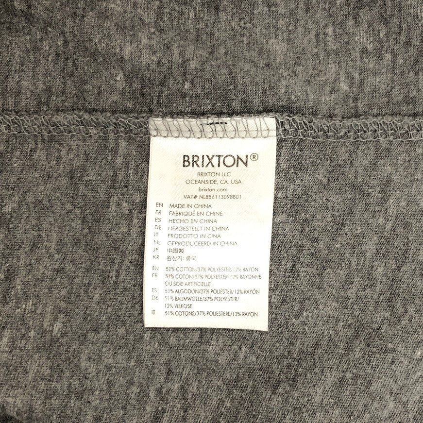 【中古品】【メンズ】 BRIXTON ブリクストン S/S TEE 半袖 Tシャツ トップス インポート系 141-251204-yu-07-fur サイズ：M カラー：レッド/グレー 万代Net店