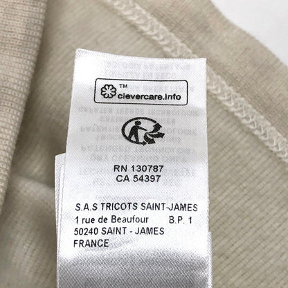 【中古品】【レディース】 SAINT JAMES セントジェームス ダブルフェースセーター 無地 長袖 トップス 170-260217-rs-02-fur サイズ：SM カラー：アイボリー系 万代Net店