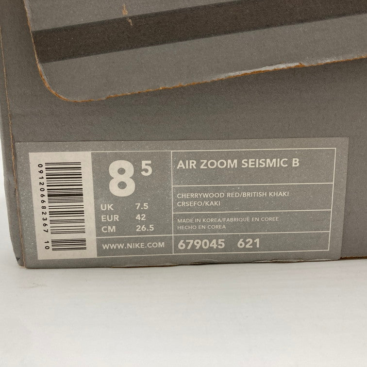 【中古品】【メンズ】 NIKE ナイキ パーツ破損有 679045-621 AIR ZOOM SEISMIC 靴 スニーカー 160-250616-NS-27-iwa サイズ：26.5cm カラー：レッド ホワイト 万代Net店