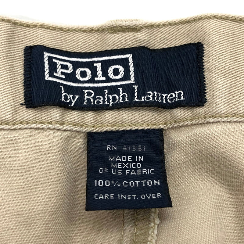 【現状渡し品】【メンズ】 POLO RALPH LAUREN ポロ・ラルフローレン TYLERSHORT チノショーツ ショートパンツ ボトムス ヴィンテージ系 153-240529-rs-04-fur サイズ：M カラー：ベージュ系 万代Net店