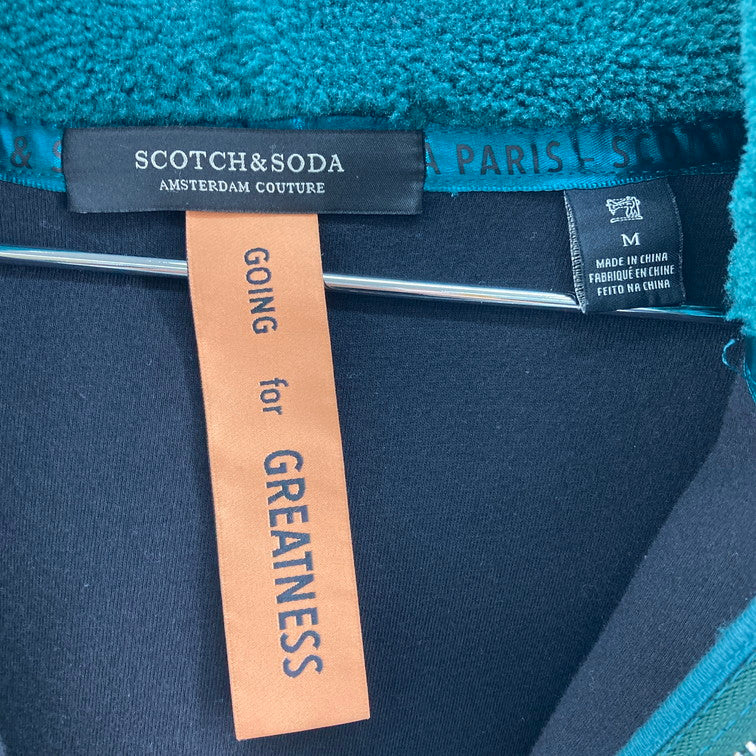 【中古品】【メンズ】 SCOTCH & SODA フリースジャケット 141-260203-WA-12-iwa サイズ：M カラー：グリーン 万代Net店