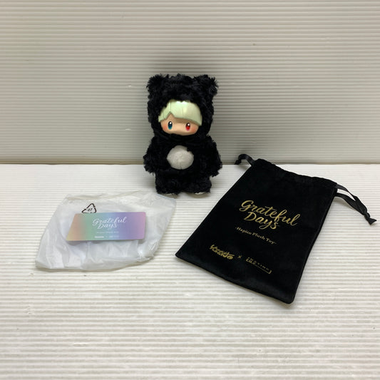 【現状渡し品】 INSTINCTOY grateful Days Hapico Plush ぬいぐるみ キーホルダー 黒 038-261016-YT-01-min 万代Net店