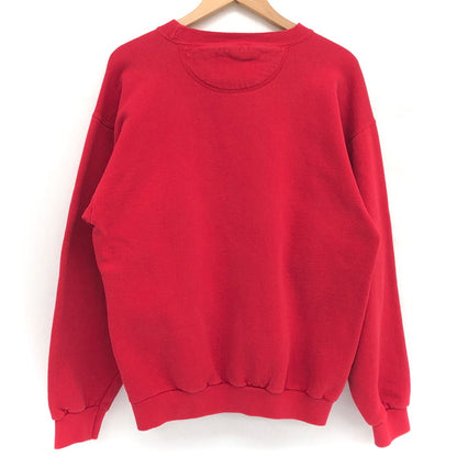 【中古品】【メンズ/レディース】 Hard Rock CAFE ハードロックカフェ LOGO SWEAT ロゴ スウェット トレーナー 長袖 トップス 古着 ヴィンテージ系 170-250602-rs-06-fur サイズ：M カラー：レッド 万代Net店