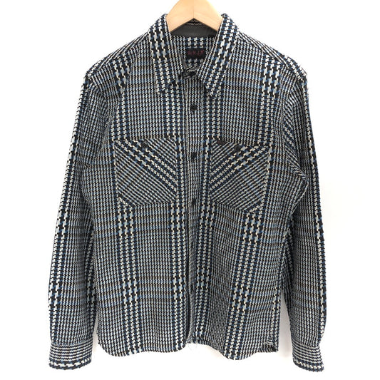 【中古品】【メンズ】 FLAT HEAD R.J.B GLEN CHECK LS SHIRT グレンチェック柄 長袖 シャツ ネルシャツ トップス アメカジ 145-260513-rs-07-fur サイズ：38 カラー：ブルー系 万代Net店