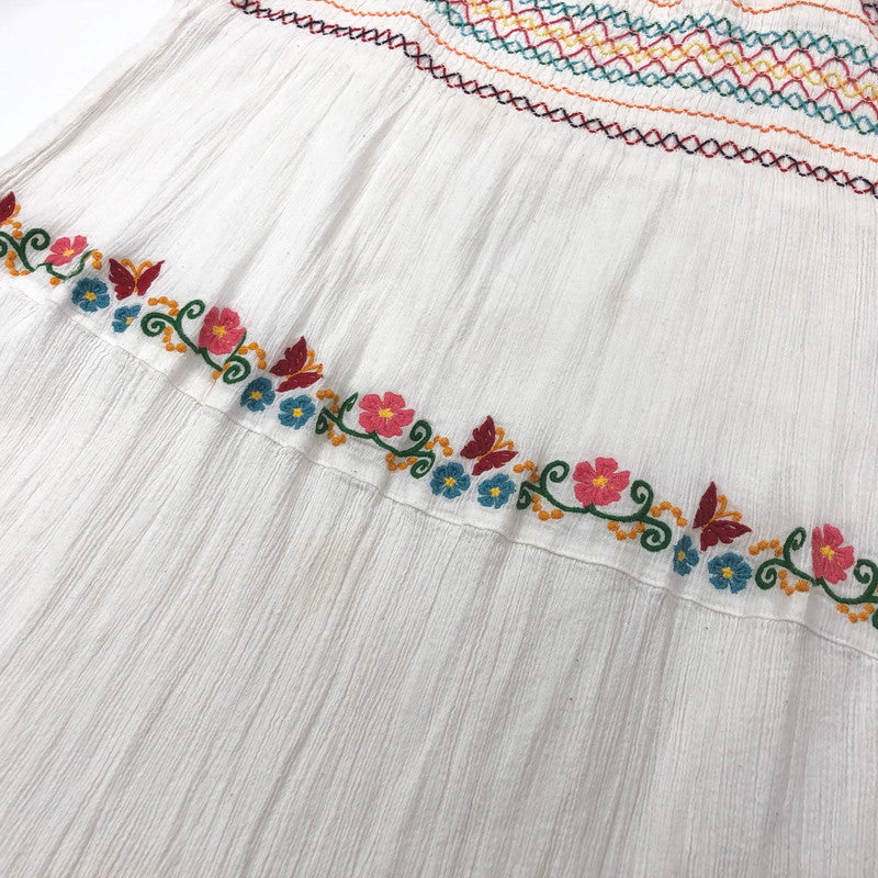 【現状渡し品】【レディース】 HYSTERIC GLAMOUR ヒステリックグラマー 2WAY ONE-PIECE 0122AK03 刺繍 ワンピース ロングスカート クマ 花 トップス ボトムス 170-250603-rs-01-fur サイズ：FREE カラー：ホワイト 万代Net店