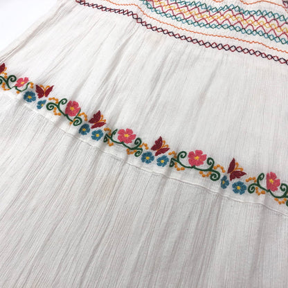 【現状渡し品】【レディース】 HYSTERIC GLAMOUR ヒステリックグラマー 2WAY ONE-PIECE 0122AK03 刺繍 ワンピース ロングスカート クマ 花 トップス ボトムス 170-250603-rs-01-fur サイズ：FREE カラー：ホワイト 万代Net店