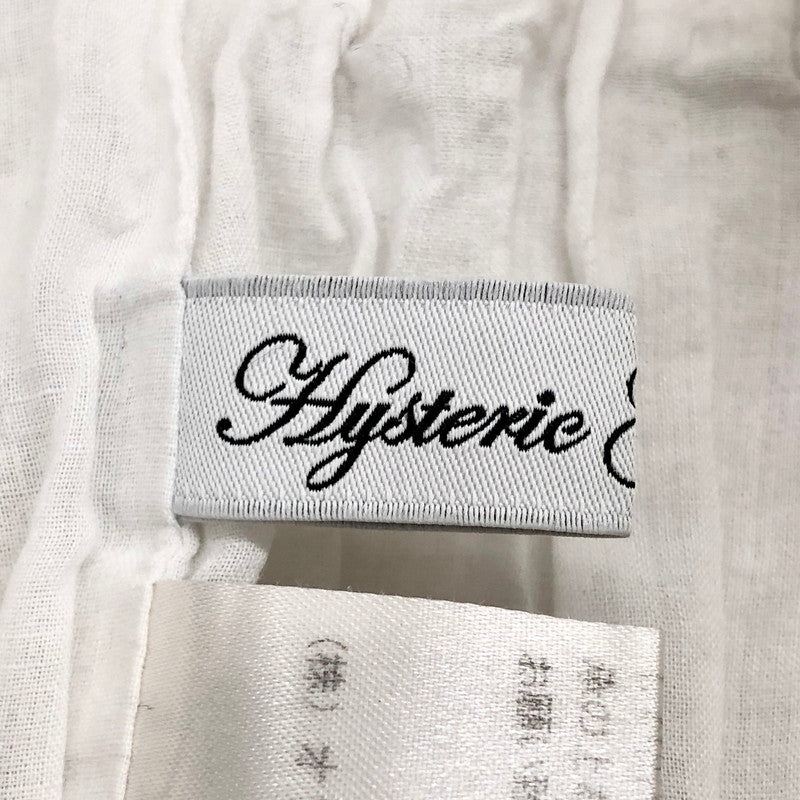 【現状渡し品】【レディース】 HYSTERIC GLAMOUR ヒステリックグラマー 2WAY ONE-PIECE 0122AK03 刺繍 ワンピース ロングスカート クマ 花 トップス ボトムス 170-250603-rs-01-fur サイズ：FREE カラー：ホワイト 万代Net店