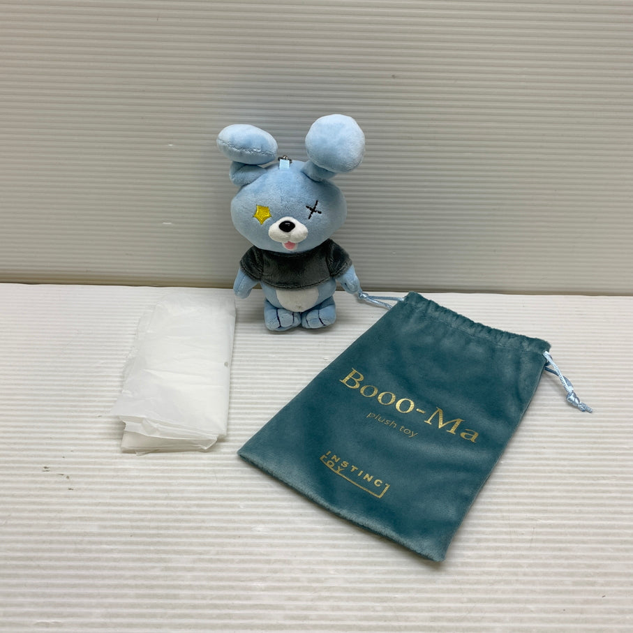 【現状渡し品】 INSTINCTOY Booo-Ma ぬいぐるみ キーホルダー 青 038-261016-YT-03-min 万代Net店