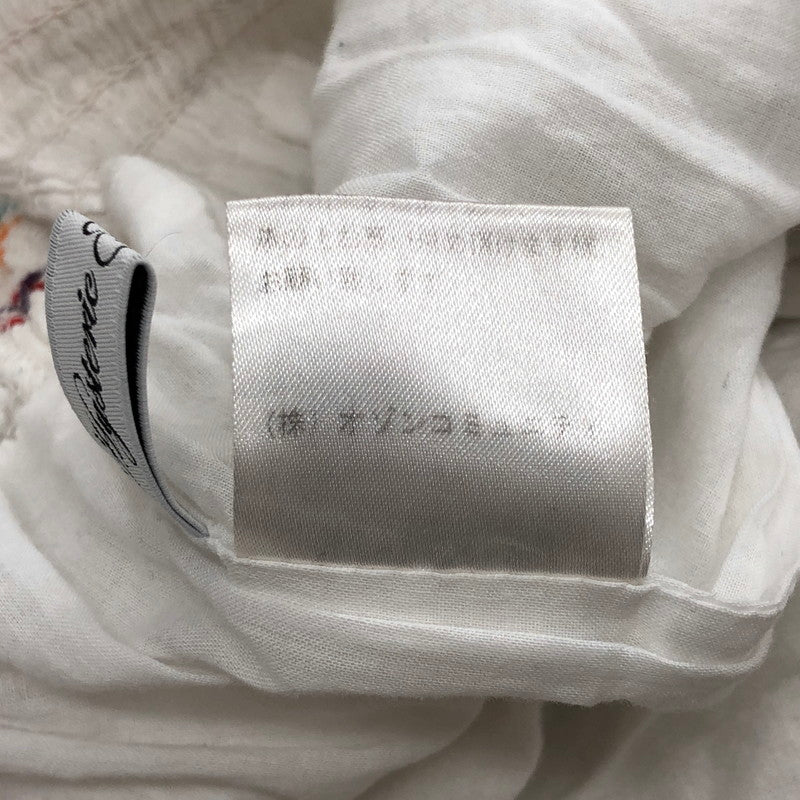 【現状渡し品】【レディース】 HYSTERIC GLAMOUR ヒステリックグラマー 2WAY ONE-PIECE 0122AK03 刺繍 ワンピース ロングスカート クマ 花 トップス ボトムス 170-250603-rs-01-fur サイズ：FREE カラー：ホワイト 万代Net店