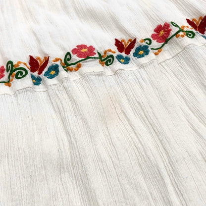 【現状渡し品】【レディース】 HYSTERIC GLAMOUR ヒステリックグラマー 2WAY ONE-PIECE 0122AK03 刺繍 ワンピース ロングスカート クマ 花 トップス ボトムス 170-250603-rs-01-fur サイズ：FREE カラー：ホワイト 万代Net店