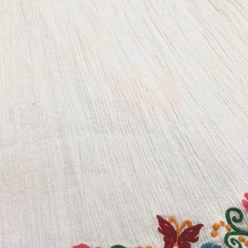 【現状渡し品】【レディース】 HYSTERIC GLAMOUR ヒステリックグラマー 2WAY ONE-PIECE 0122AK03 刺繍 ワンピース ロングスカート クマ 花 トップス ボトムス 170-250603-rs-01-fur サイズ：FREE カラー：ホワイト 万代Net店