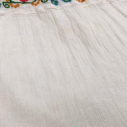 【現状渡し品】【レディース】 HYSTERIC GLAMOUR ヒステリックグラマー 2WAY ONE-PIECE 0122AK03 刺繍 ワンピース ロングスカート クマ 花 トップス ボトムス 170-250603-rs-01-fur サイズ：FREE カラー：ホワイト 万代Net店