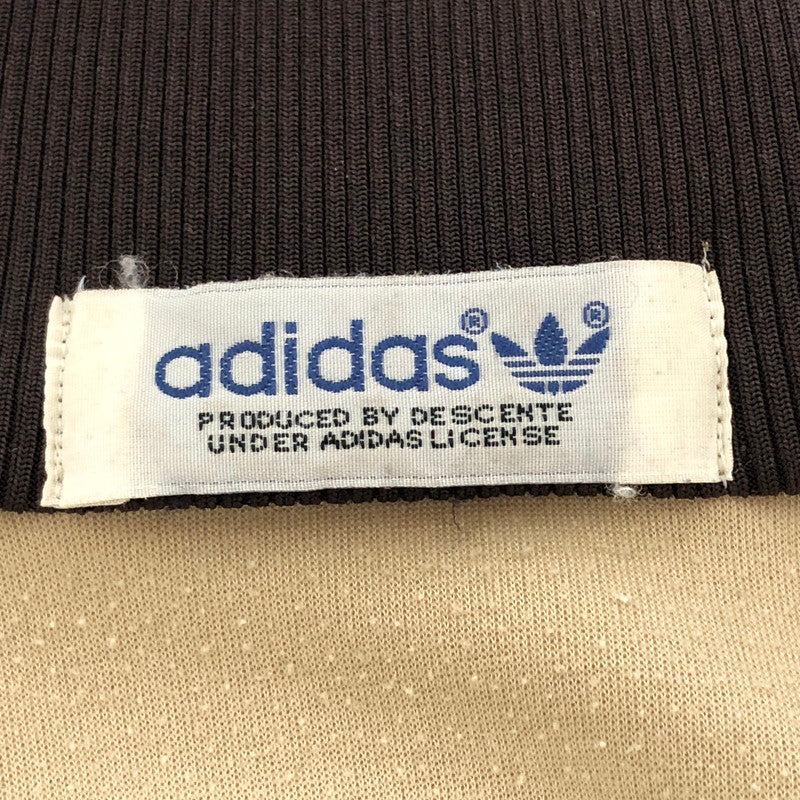 【現状渡し品】【メンズ】 ADIDAS アディダス 80S TRACK JACKET トラックジャケット 長袖 ジャージ 古着 ヴィンテージ 146-260513-rs-05-fur サイズ：不明 カラー：ベージュ/ブラウン 万代Net店