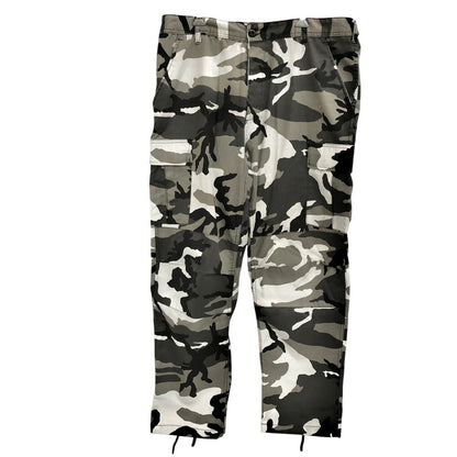【中古品】【メンズ】 ROTHCO ロスコ CAMO CARGO PANTS カーゴパンツ カモフラージュ 迷彩 パンツ ボトムス 158-260513-rs-08-fur サイズ：LARGE REGULAR カラー：カモフラージュ(ブラック系) 万代Net店