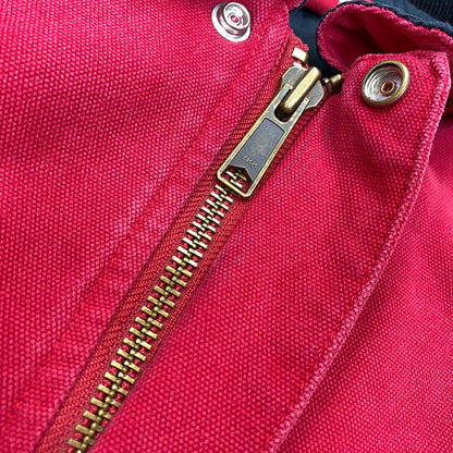 【中古品】【メンズ】 SUPREME シュプリーム OLD ENGLISH CANVAS WORK JACKET オールド イングリッシュ キャンバス ワーク ジャケット アウター 149-260906-kh-13-izu サイズ：L カラー：ブラック×レッド 万代Net店
