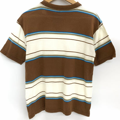 【現状渡し品】【メンズ】 WAREHOUSE ウエアハウス S/S ボーダーポケットTee 145-260310-ea-04-fur サイズ：36 カラー：ブラウン/ブルー/オフホワイト 万代Net店