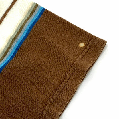 【現状渡し品】【メンズ】 WAREHOUSE ウエアハウス S/S ボーダーポケットTee 145-260310-ea-04-fur サイズ：36 カラー：ブラウン/ブルー/オフホワイト 万代Net店