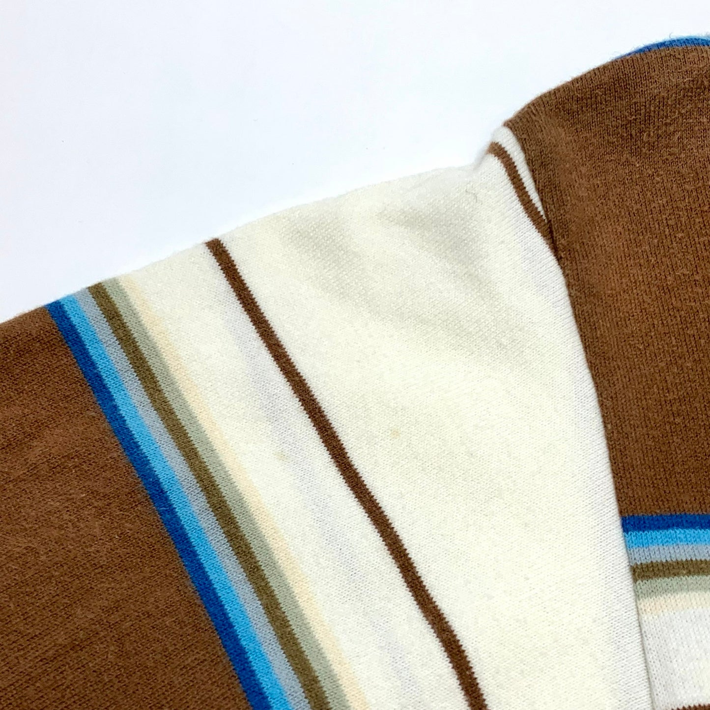 【現状渡し品】【メンズ】 WAREHOUSE ウエアハウス S/S ボーダーポケットTee 145-260310-ea-04-fur サイズ：36 カラー：ブラウン/ブルー/オフホワイト 万代Net店