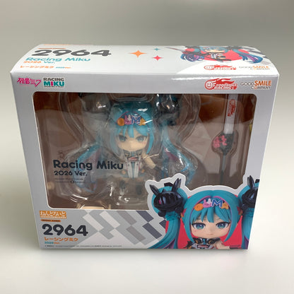 【未使用品】 ねんどろいど キャラクター・ボーカル・シリーズ 01 初音ミク レーシングミク 2026Ver. フィギュア 053-260818-zi-11-min 万代Net店