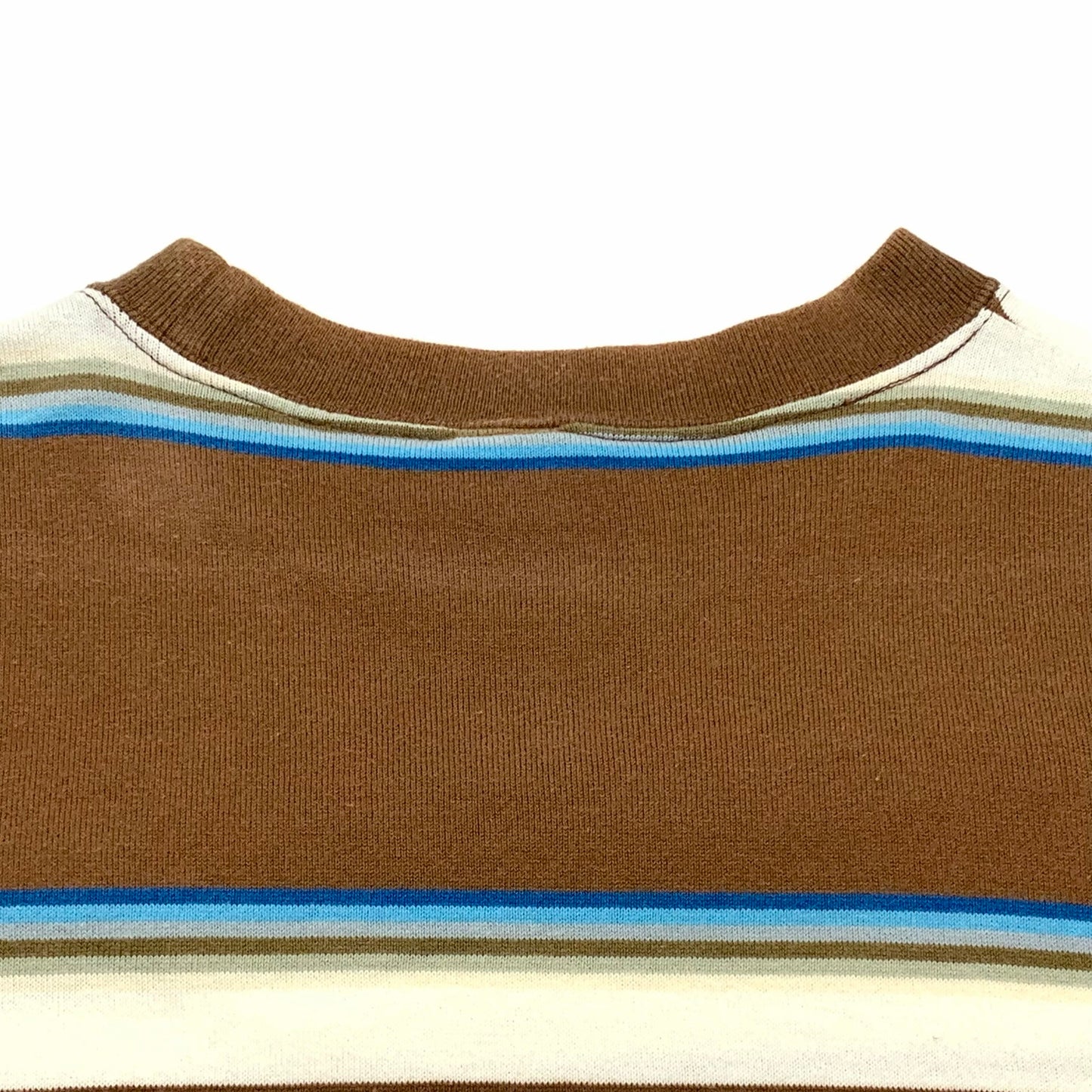 【現状渡し品】【メンズ】 WAREHOUSE ウエアハウス S/S ボーダーポケットTee 145-260310-ea-04-fur サイズ：36 カラー：ブラウン/ブルー/オフホワイト 万代Net店