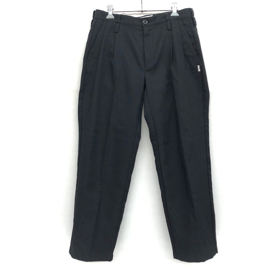 【中古品】【メンズ】 WTAPS ダブルタップス TUCK 01 TROUSERS 221TQDT-PTM01 タックパンツ ズボン ボトムス 153-250120-rs-02-fur サイズ：01 カラー：ブラック 万代Net店