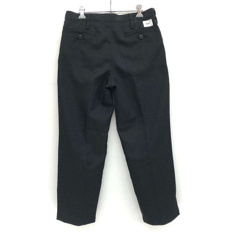 【中古品】【メンズ】 WTAPS ダブルタップス TUCK 01 TROUSERS 221TQDT-PTM01 タックパンツ ズボン ボトムス 153-250120-rs-02-fur サイズ：01 カラー：ブラック 万代Net店